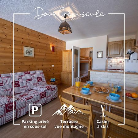 Doux Crepuscule - Au Bord Des Pistes - Parking Apartman Enchastrayes Kültér fotó